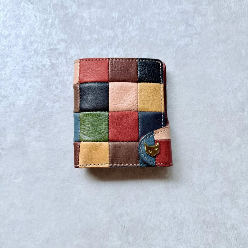 UNDERCOVER パッチワーク三つ折り財布 ブロックパッチワーク ミニウォレット マルチ【kura】世界でたった1つ