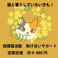 コーヒー1杯の値段で、保護猫活動継続をサポート　助け合い継続支援月々480円