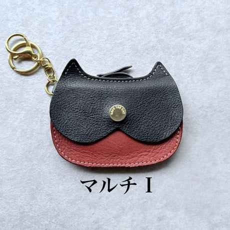 CAT FACE SMALL PURSE　マルチA～J【kura】世界でたった１つ「Only one product in the world」