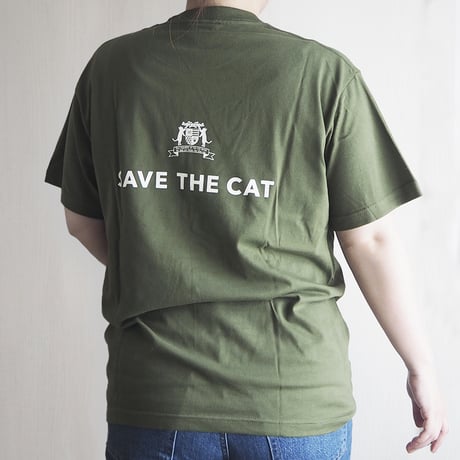 カレッジロゴSAVE THE CAT　Tシャツ