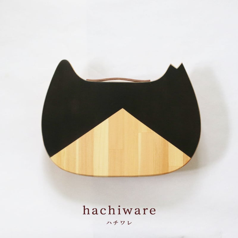 【にゃーさん】フラット4点セット&ベット4分割【ブラックレザー】 にゃ盆 | NECOREPA STORE