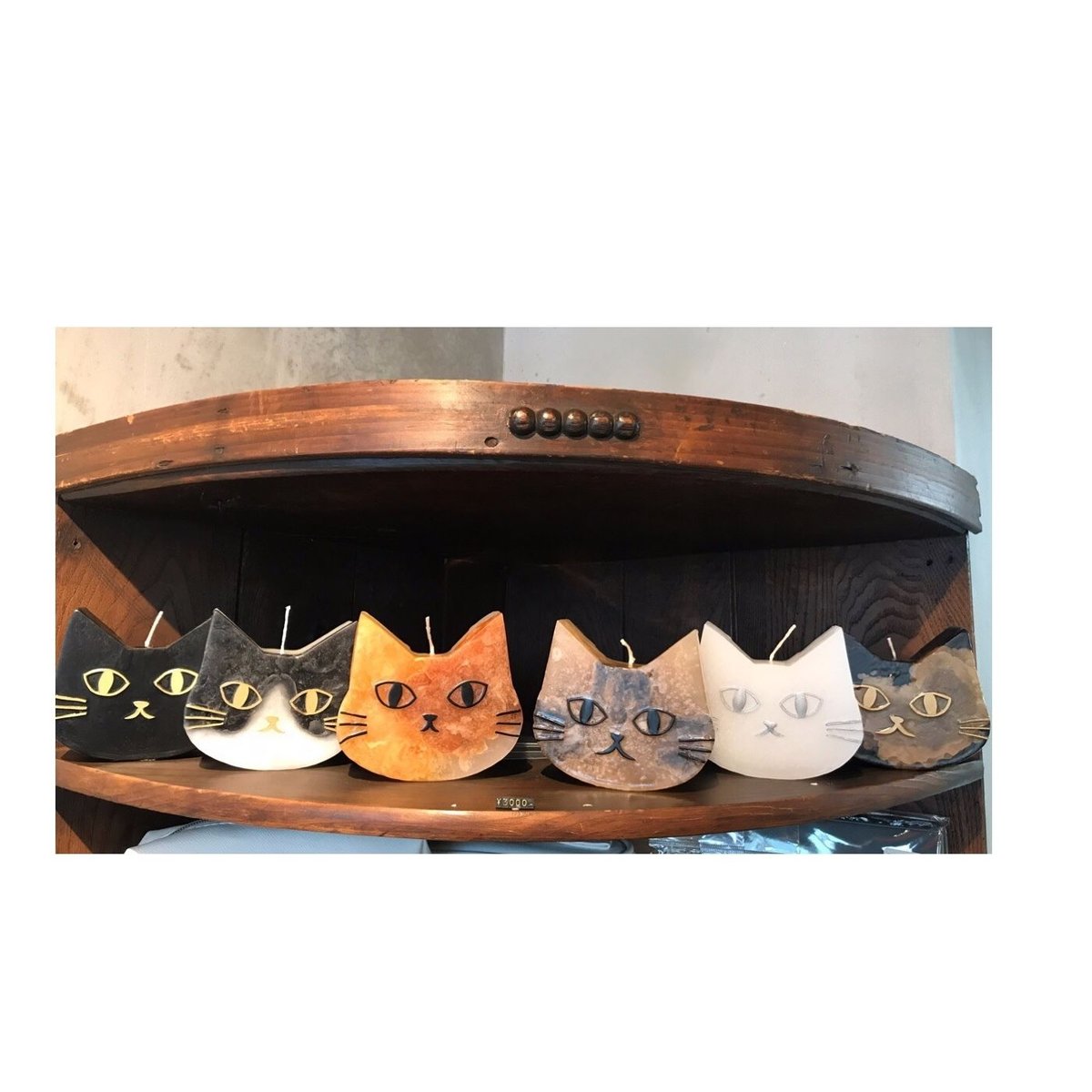 ネコ型 キャンドル 【sabi】 | NECOREPA STORE
