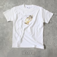 【ちびび基金】新デザイン登場！ 奇跡の子ちびび Chibibi the Miracle Cat フォトプリントTシャツ