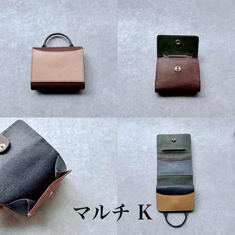 ウォレットバッグ　Wallet bag M マルチ K～O【kura】世界でたった１つ「Only one product in the world」
