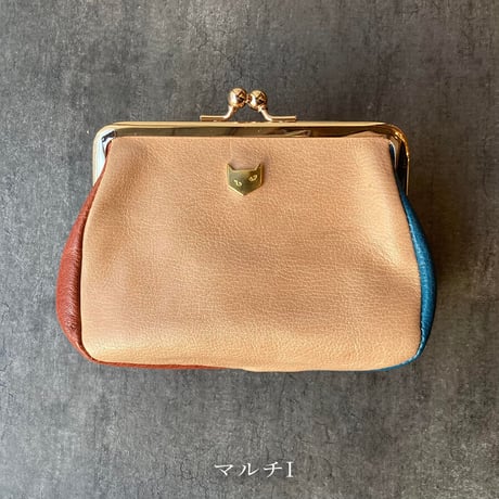 ぷくぷくがま口　L　マルチF~J【kura】世界でたった１つ「Only one product in the world」