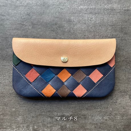 NECOREPA MESH WALLET レザーメッシュウォレット　マルチ6～10【kura】世界でたった１つ「Only one product in the world」