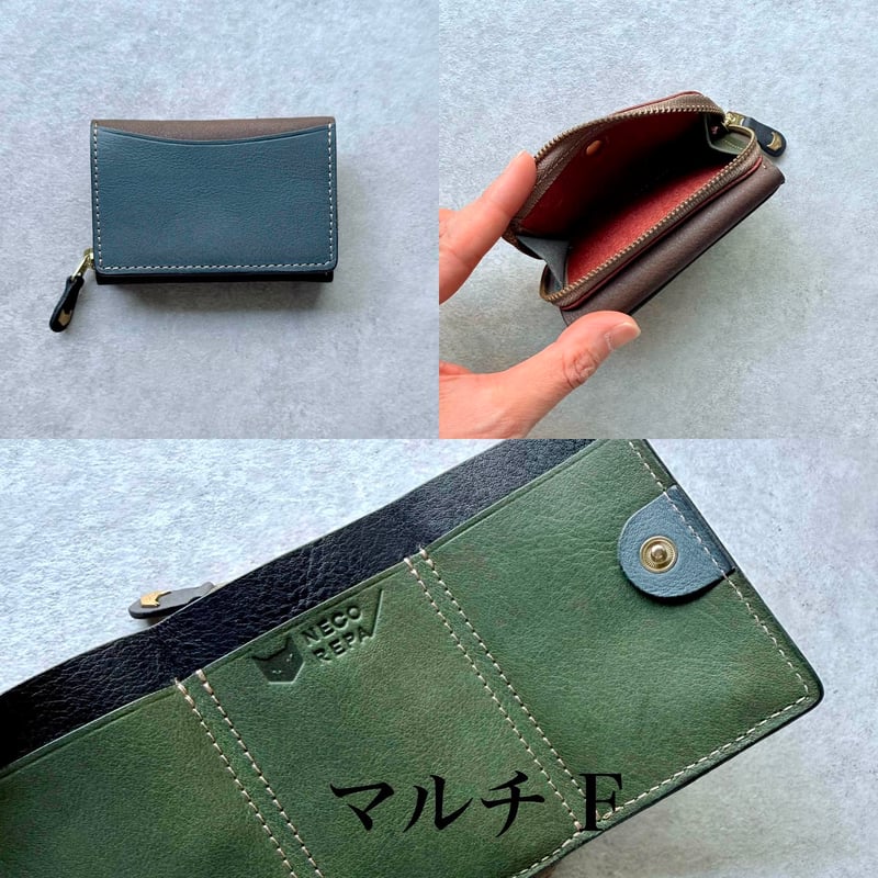 マイクロウォレット ジップ マルチF~J【kura】世界でたった1つ「Only