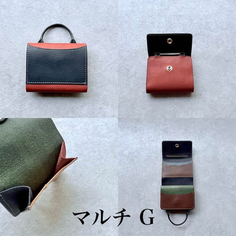 ウォレットバッグ　Wallet bag M マルチ F～J【kura】世界でたった１つ「Only one product in the world」