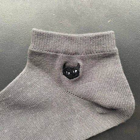 NECOREPA　刺繍ソックス　アンクル