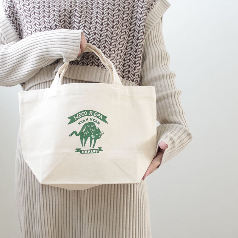 NECOREPA びびり猫トートバッグ S | NECOREPA STORE