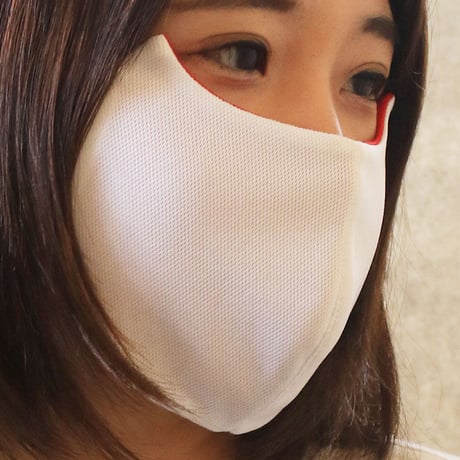 猫型　さらさらしっとりリバーシブルマスク