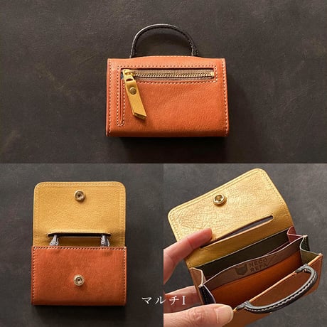 ウォレットバッグ　Wallet bag S  マルチ F～J【kura】世界でたった１つ「Only one product in the world」