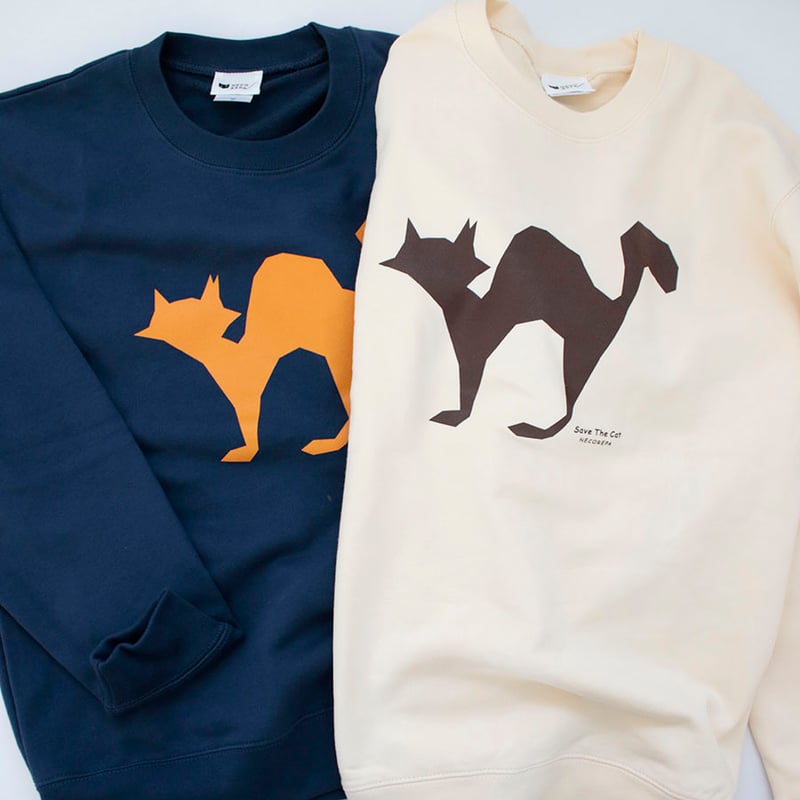 excited cat スウェット | NECOREPA STORE