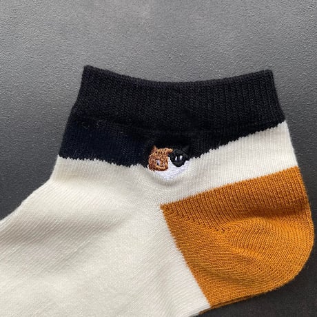 NECOREPA　刺繍ソックス　アンクル
