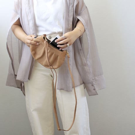 CAT FACE GATHER POCHETTE   SMALL