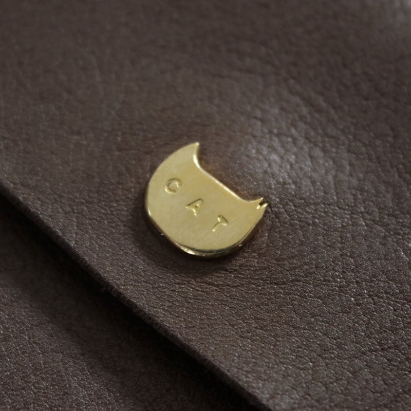 ネコリパワンレザーウォレット ロング 丸ネコボタン | NECOREPA STORE