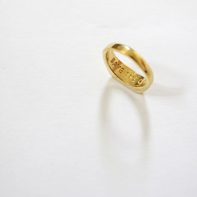 VETEMENTS Iconic Logo Ring 真鍮 シグネットリング VETEMENTS Signet
