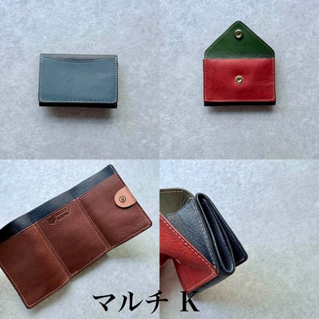 マイクロウォレット トライアングル　マルチK~O【kura】世界でたった１つ「Only one product in the world」