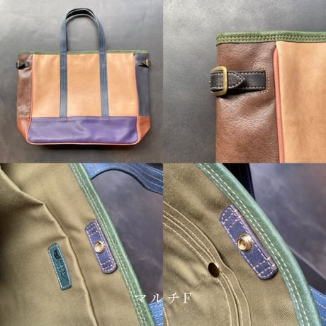 ネコリパPCトートバッグ　マルチF~I【kura】世界でたった１つ「Only one product in the world」