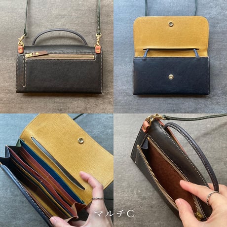 2wayウォレットバッグ　2way wallet bag マルチ A～E【kura】世界でたった１つ「Only one product in the world」