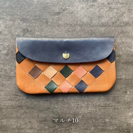 NECOREPA MESH WALLET レザーメッシュウォレット　マルチ6～10【kura】世界でたった１つ「Only one product in the world」
