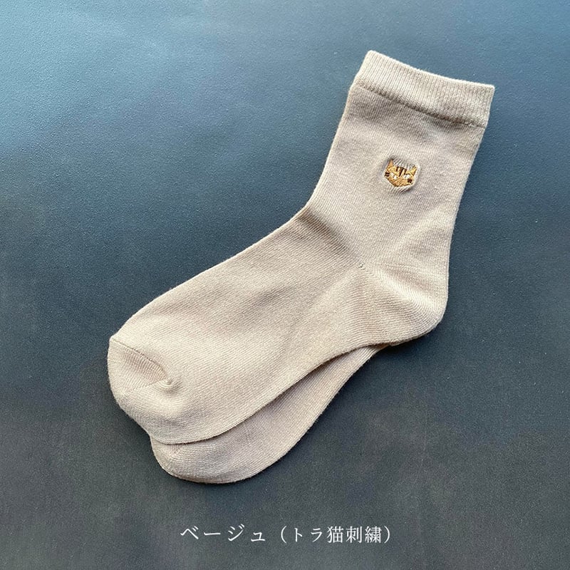 NECOREPA 刺繍ソックス スタンダード | NECOREPA STORE