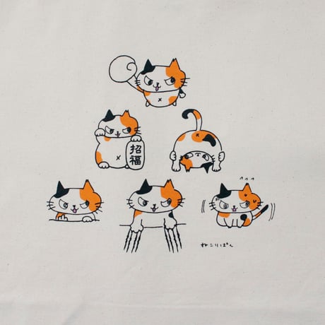 ねこりぱん大集合トートバッグ
