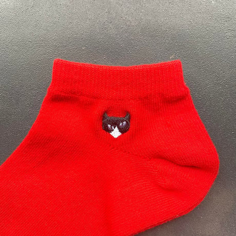 NECOREPA　刺繍ソックス　アンクル