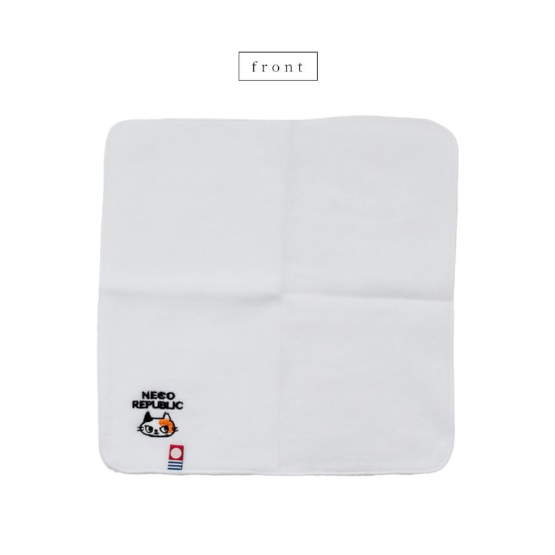 三毛ねこ刺繍 今治タオルハンカチ | NECOREPA STORE 三毛ねこ刺繍 今治タオルハンカチ | NECOREPA STORE