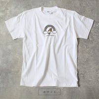 【ちびび基金】新デザイン登場！ 奇跡の子ちびび Chibibi the Miracle Cat  虹の橋のふもとのちびびTシャツ