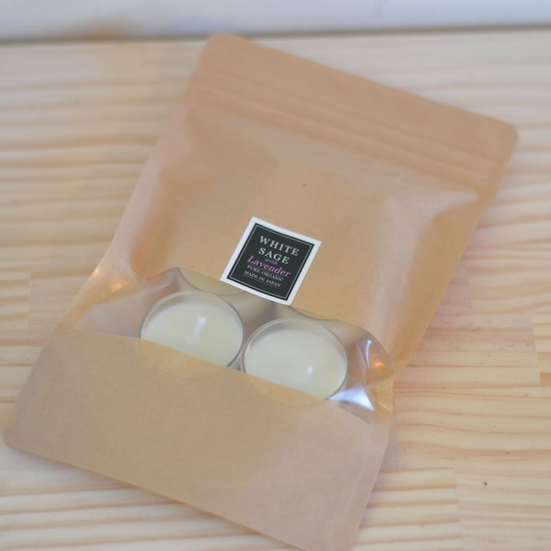 ラベンダー／国産ホワイトセージ ティーライトキャンドル | Thousand