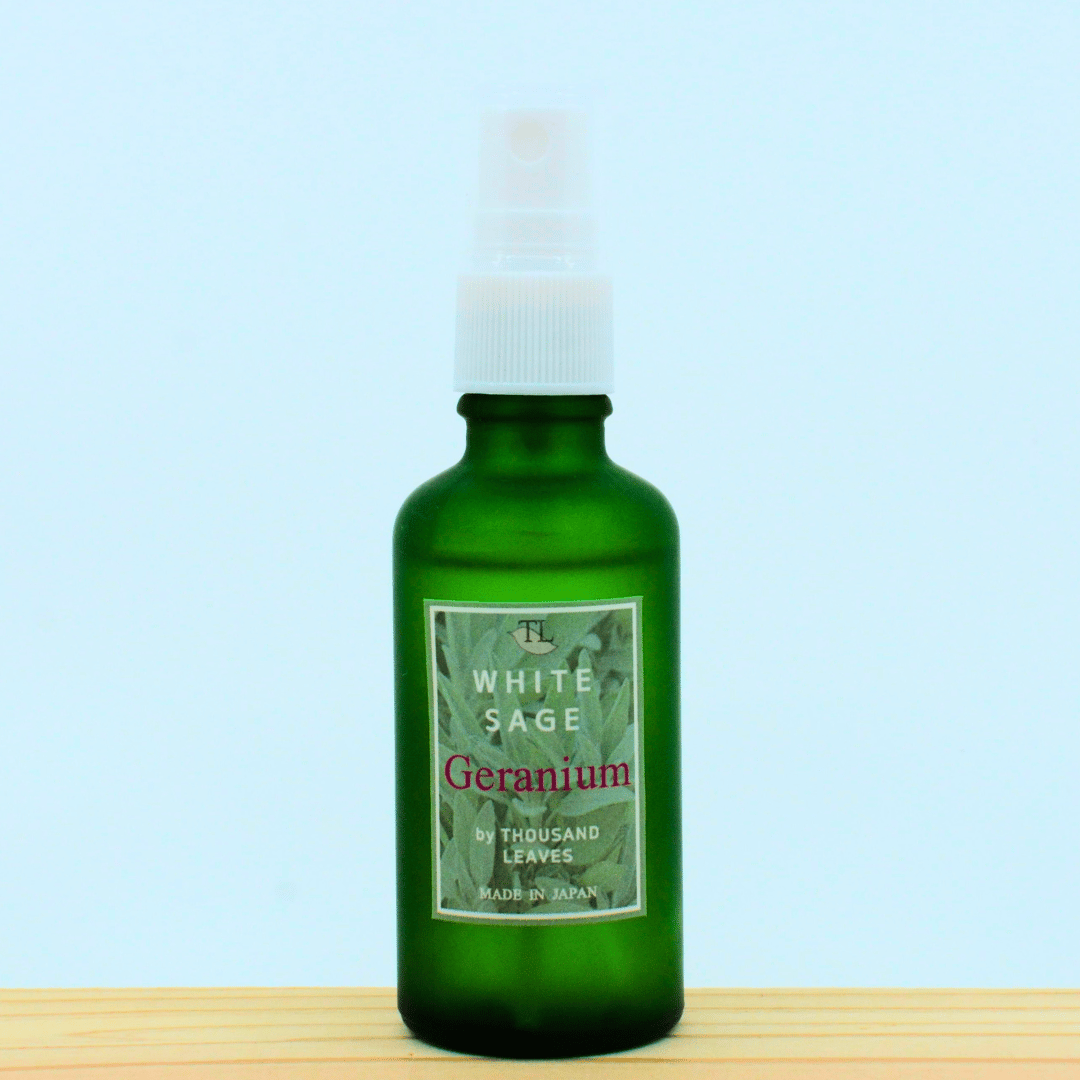 ゼラニウム／国産ホワイトセージスプレー | Thousand Leaves（サウザン