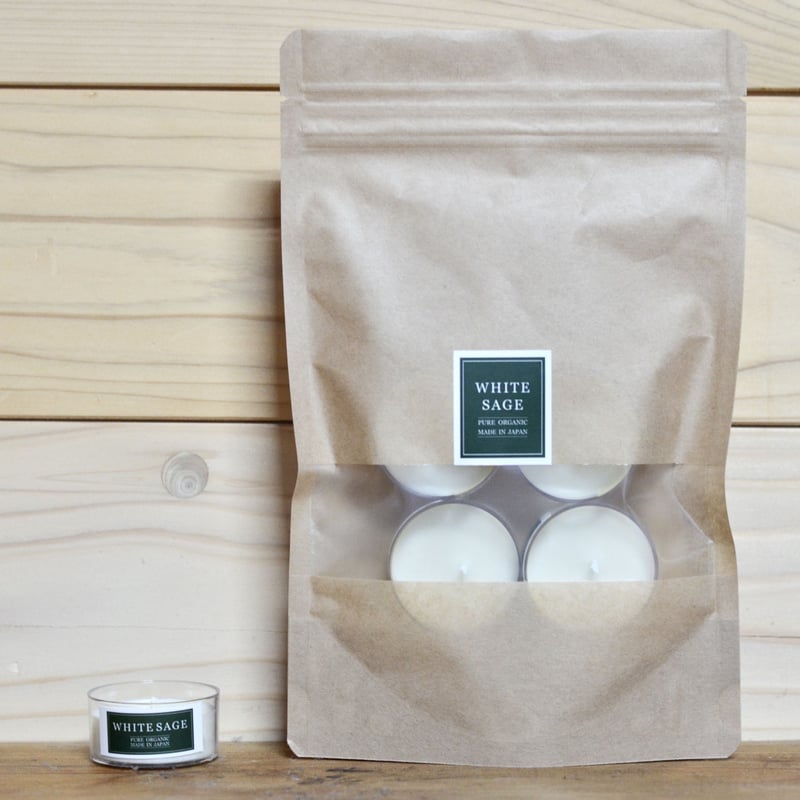 ローズ／国産ホワイトセージ ティーライトキャンドル | Thousand