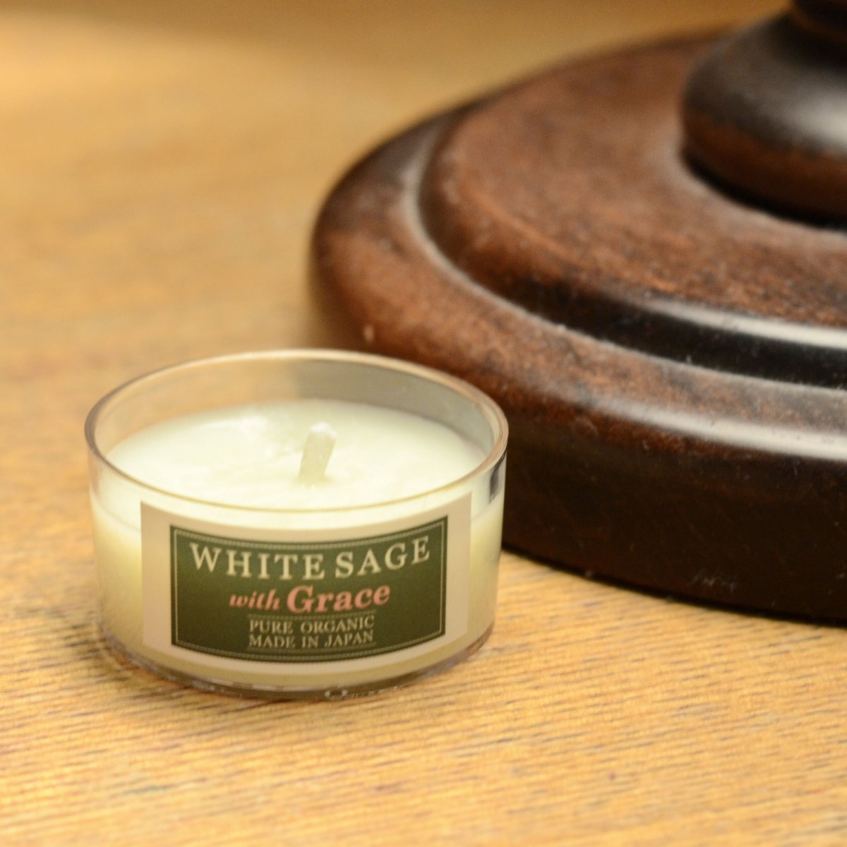 GRACE／グレイス／国産ホワイトセージ ティーライトキャンドル