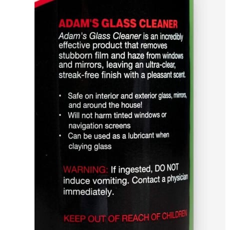 Adam’s Glass Cleaner | ガラスクリーナー(レストアＧＴステッカー付)