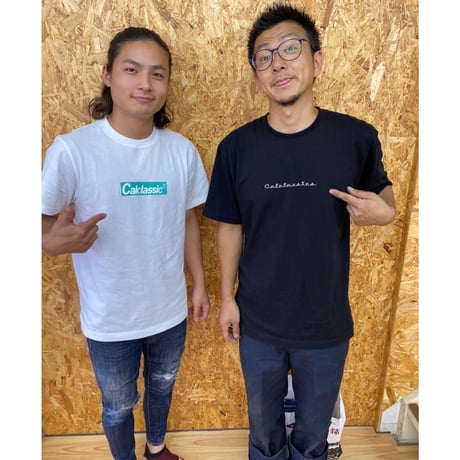 2021年　CalClassics　ボックスロゴTシャツ　白＆黒