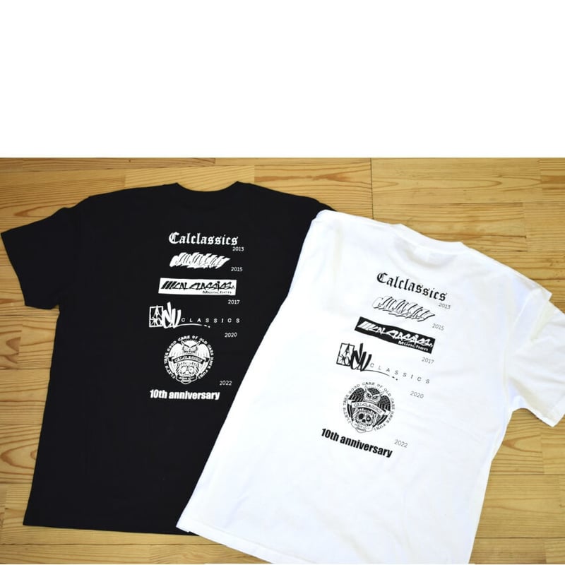 10thanniversary 半袖Tシャツ (白) | cal classics