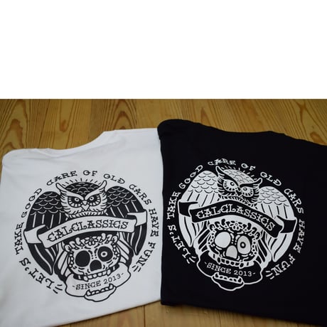 御守りイラストロゴTシャツ（白）