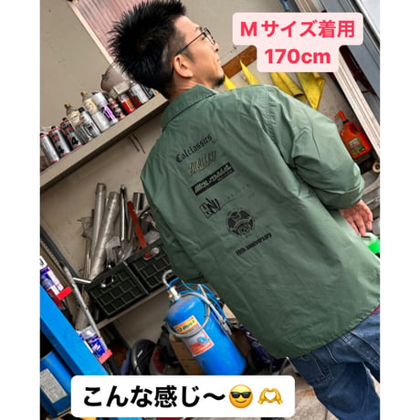 10th anniversaryコーチジャケット　※【グリーン】