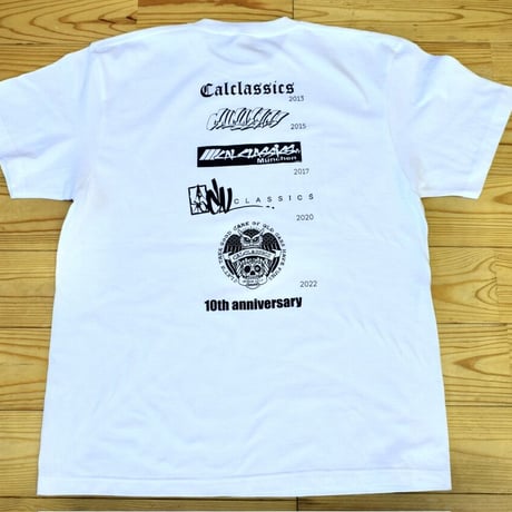 １０thanniversary　半袖Ｔシャツ (白)