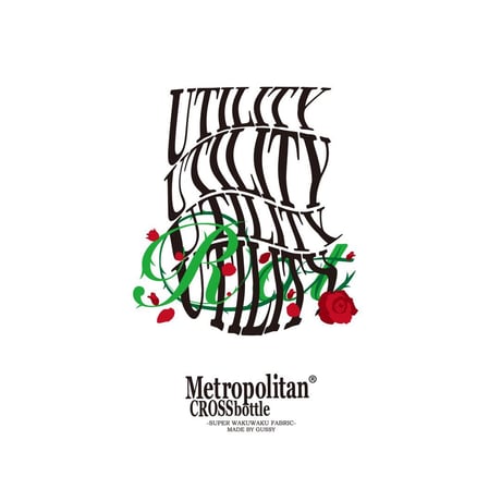 55cm角：【MCB552003】Utility x Rat Hearts x MetropolitanCROSSbottle（めがね拭き・メガネ拭き）