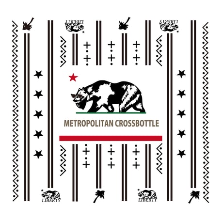 55cm角：【MCB551801】LIBERTY  「CALIFORNIA」（メガネ拭き・めがね拭き）