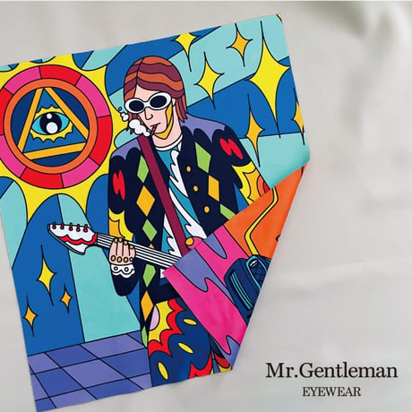 30cm角：【MCB312】LEGEND / Mr.Gentleman Eyewear（めがね拭き・メガネ拭き）