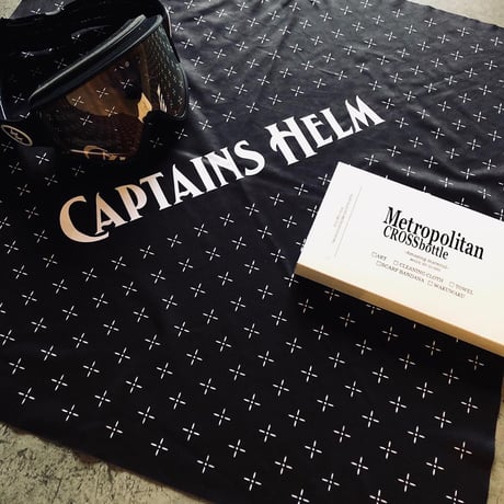 60cm角：CAPTAINS HELM x MetropolitanCROSSbottle（メガネ拭き・めがね拭き）