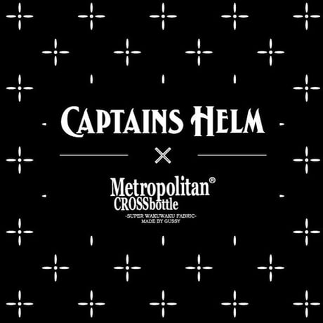 60cm角：CAPTAINS HELM x MetropolitanCROSSbottle（メガネ拭き・めがね拭き）