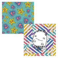 45cm角：【MCB451902】G/G 「OKBABY」（メガネ拭き・めがね拭き）