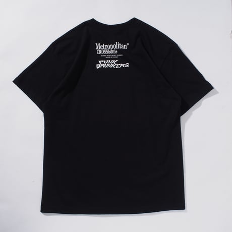 PUNKDRUNKERSxMetropolitanCROSSbottle＿Teeeeeee　BLACK