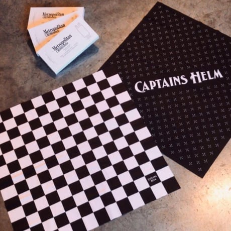 60cm角：CAPTAINS HELM x MetropolitanCROSSbottle（メガネ拭き・めがね拭き）