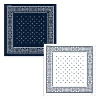 55cm角：【MCB551651】BEAMS別注  COLLABORATION  「BLUE」（メガネ拭き・めがね拭き）