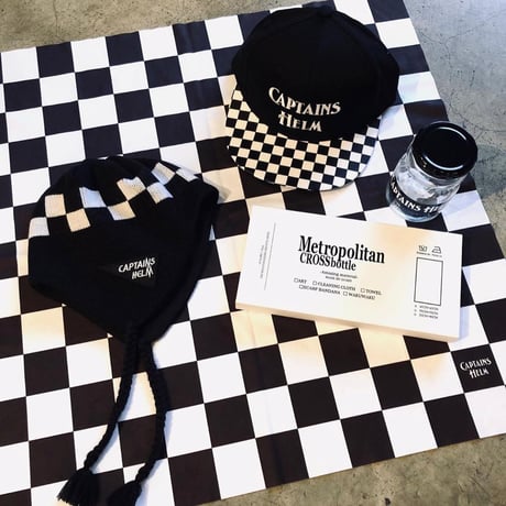 60cm角：CAPTAINS HELM x MetropolitanCROSSbottle（メガネ拭き・めがね拭き）